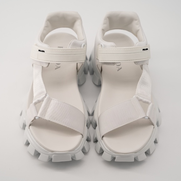 size 8 / 9us Prada Cloudbust Thunder Sandal White Re-Nylon - Picture 3 of 14